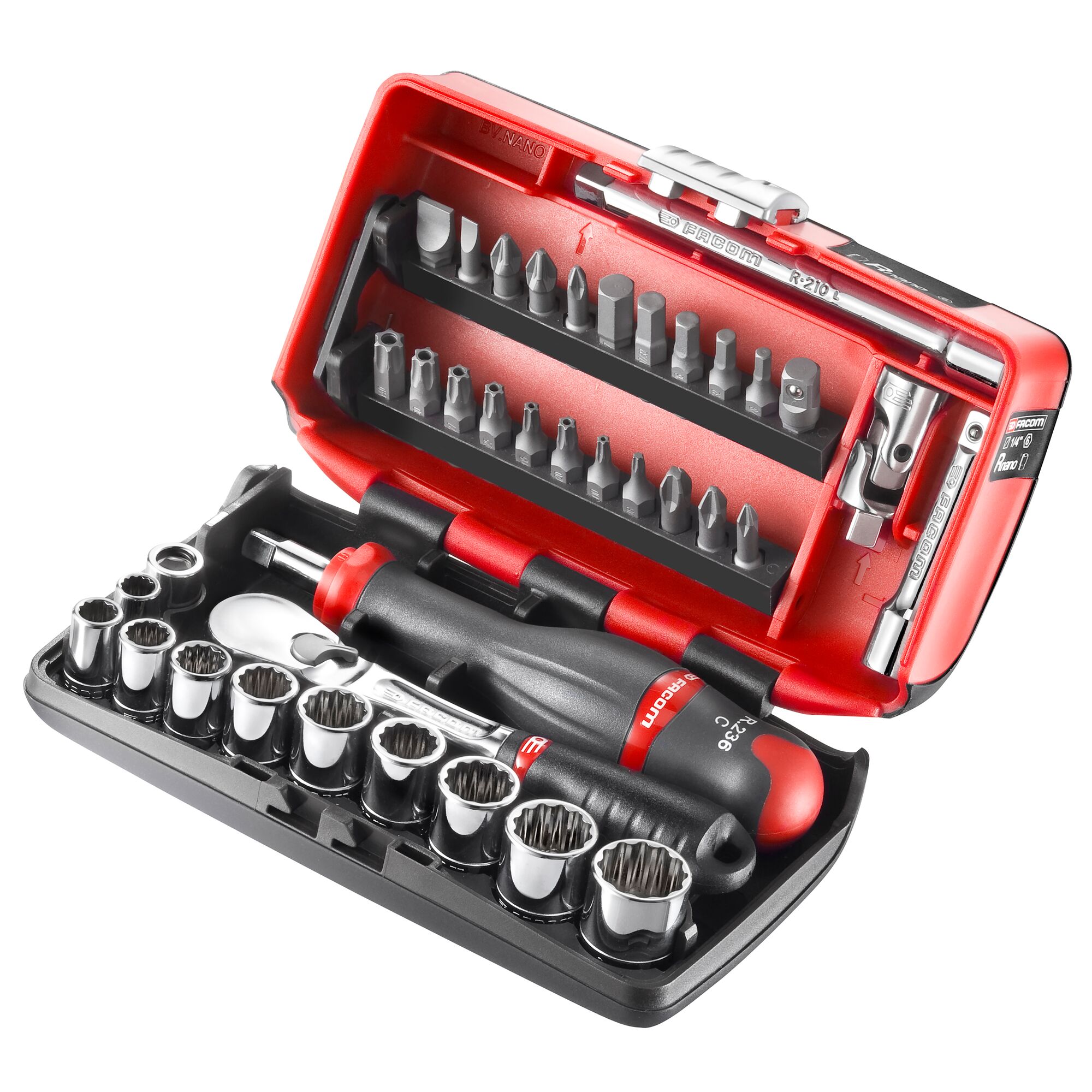 Facom 38-Piece 1/4 in 6 Point Socket Set