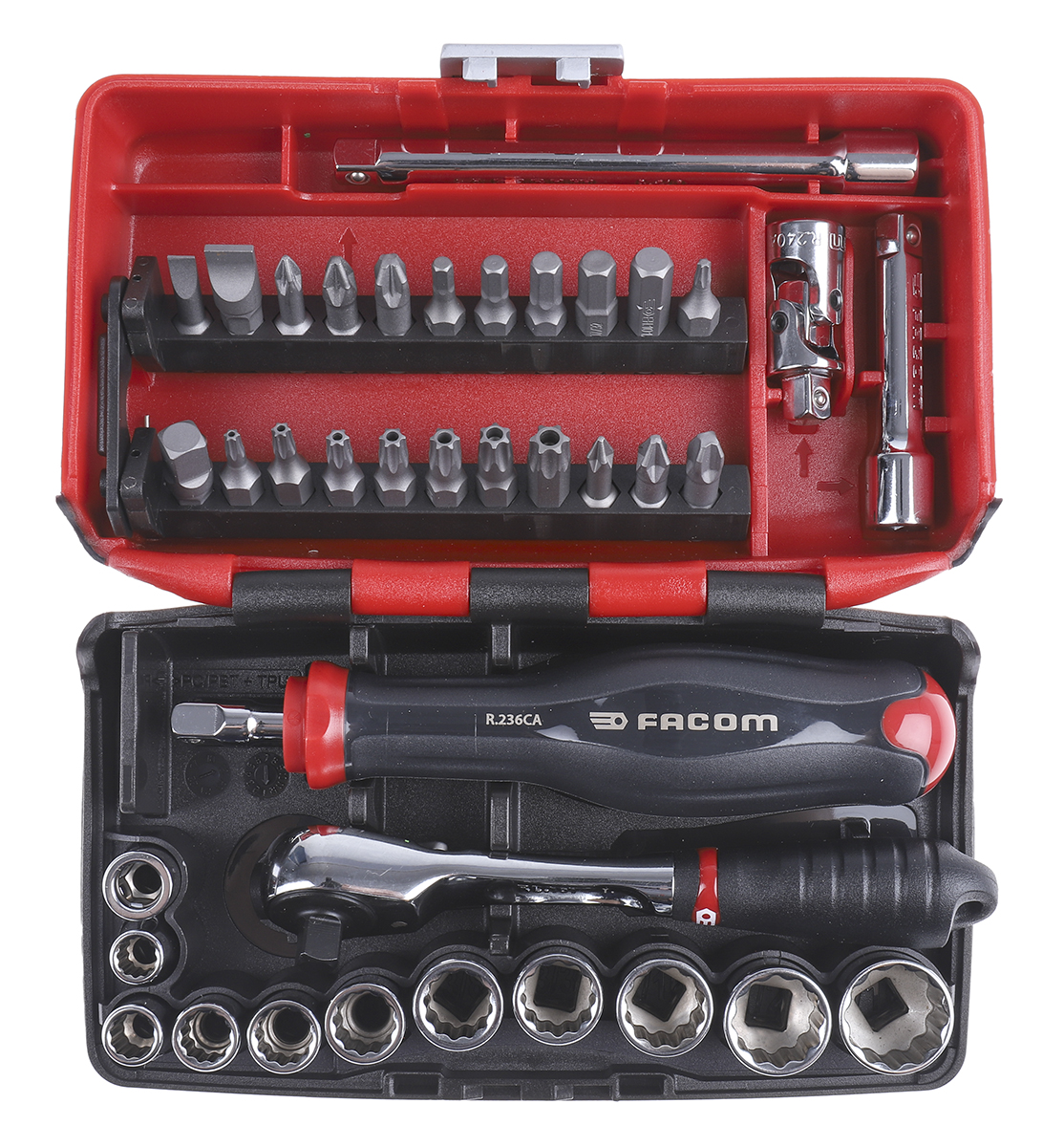 rlnano-u2 Facom 38-Piece 1/4 in 6 Point Socket Set