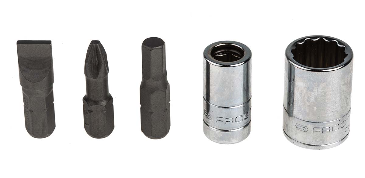 rlnano112 Facom 27-Piece 1/4 in 12 Point Socket & Bit Set