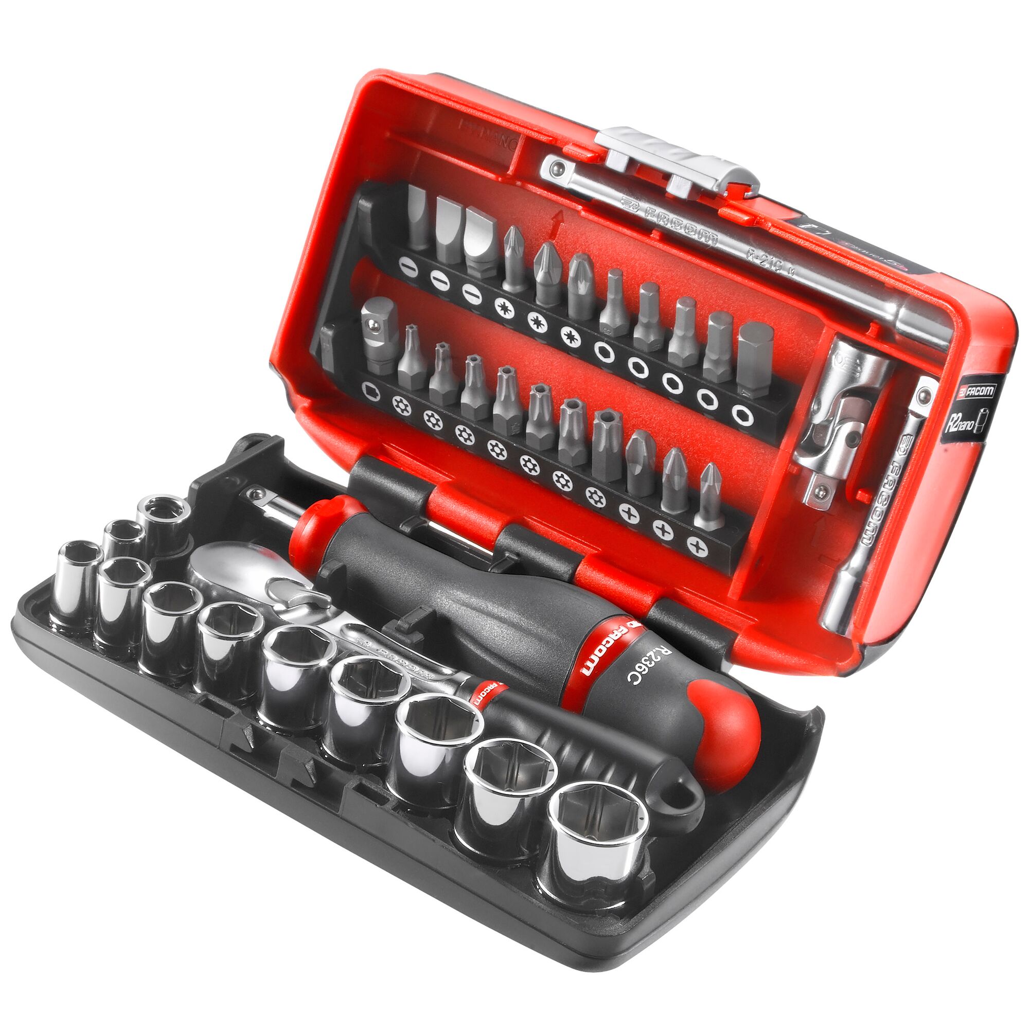 rlnano1pb Facom 38-Piece 1/4 in 6 Point Socket Set
