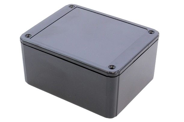 Hammond RL6335 Series Black ABS Plastic Enclosure, IP54 Flanged 60 mm, 125 mm, 100 mm