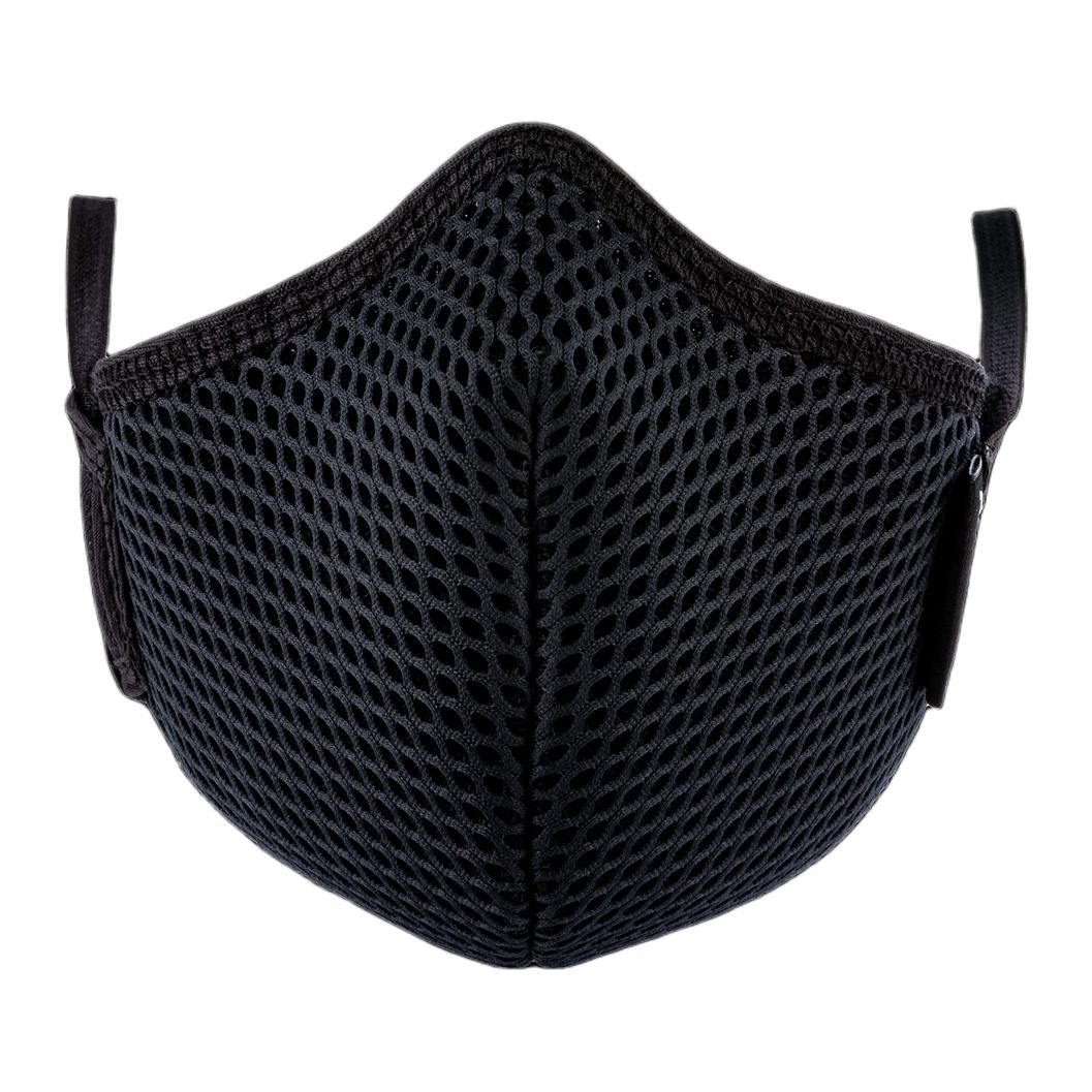RLR00014BZ Riley Black Polyester Face Mask for Clean Environment One Size