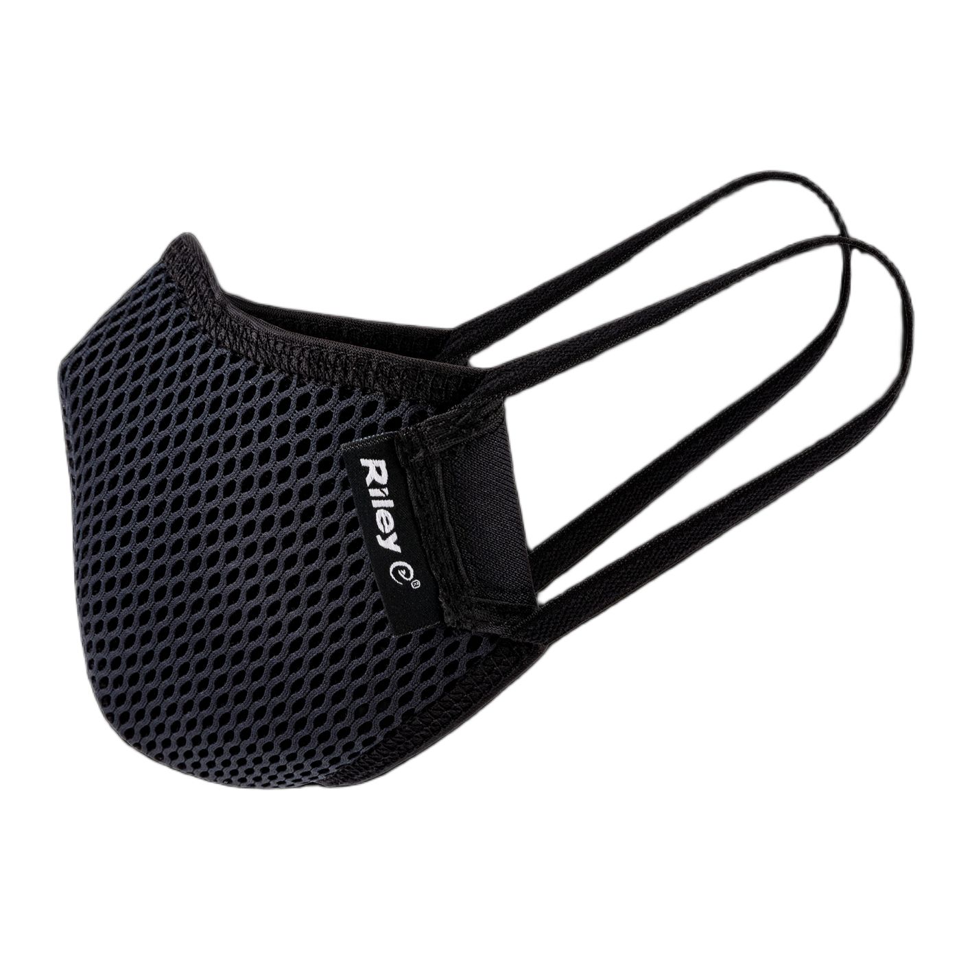 rlr00014bz RLR00014BZ Riley Black Polyester Face Mask for Clean Environment One Size