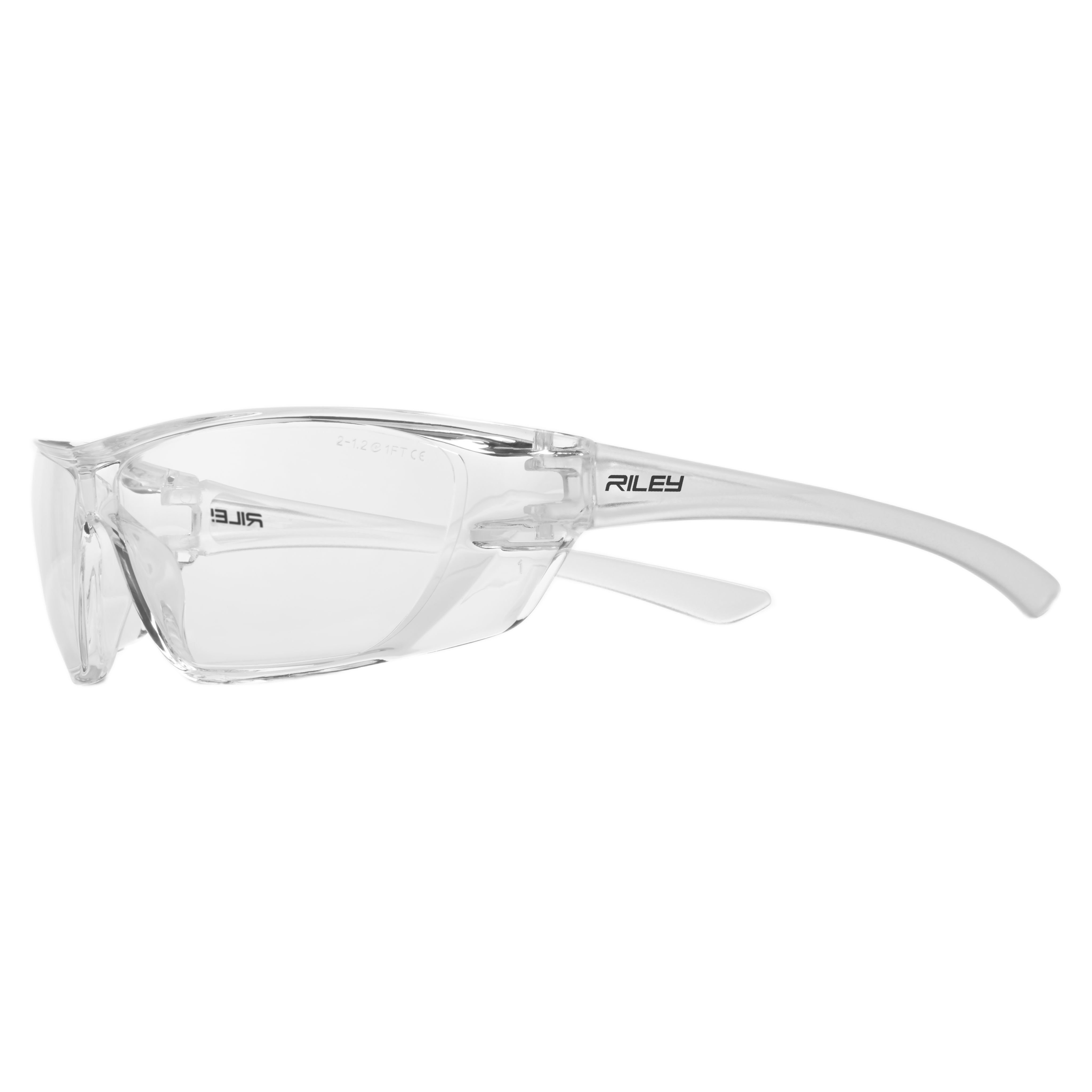 Riley Fresna Safety Glasses, Moisture Resistant, Clear, Clear Polycarbonate Lens, Polycarbonate