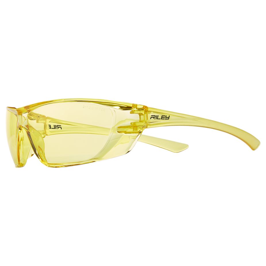 Riley Fresna Safety Glasses, Moisture Resistant, Amber, Amber Polycarbonate Lens, Polycarbonate