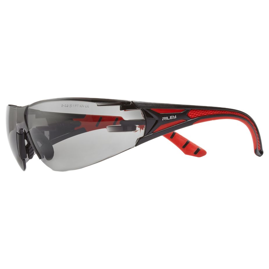 Riley STREAM Safety Glasses, Moisture Resistant, Metal Free, Anti-Fog, UV400, Anti-Scratch, Grey, Blue, Green, Red