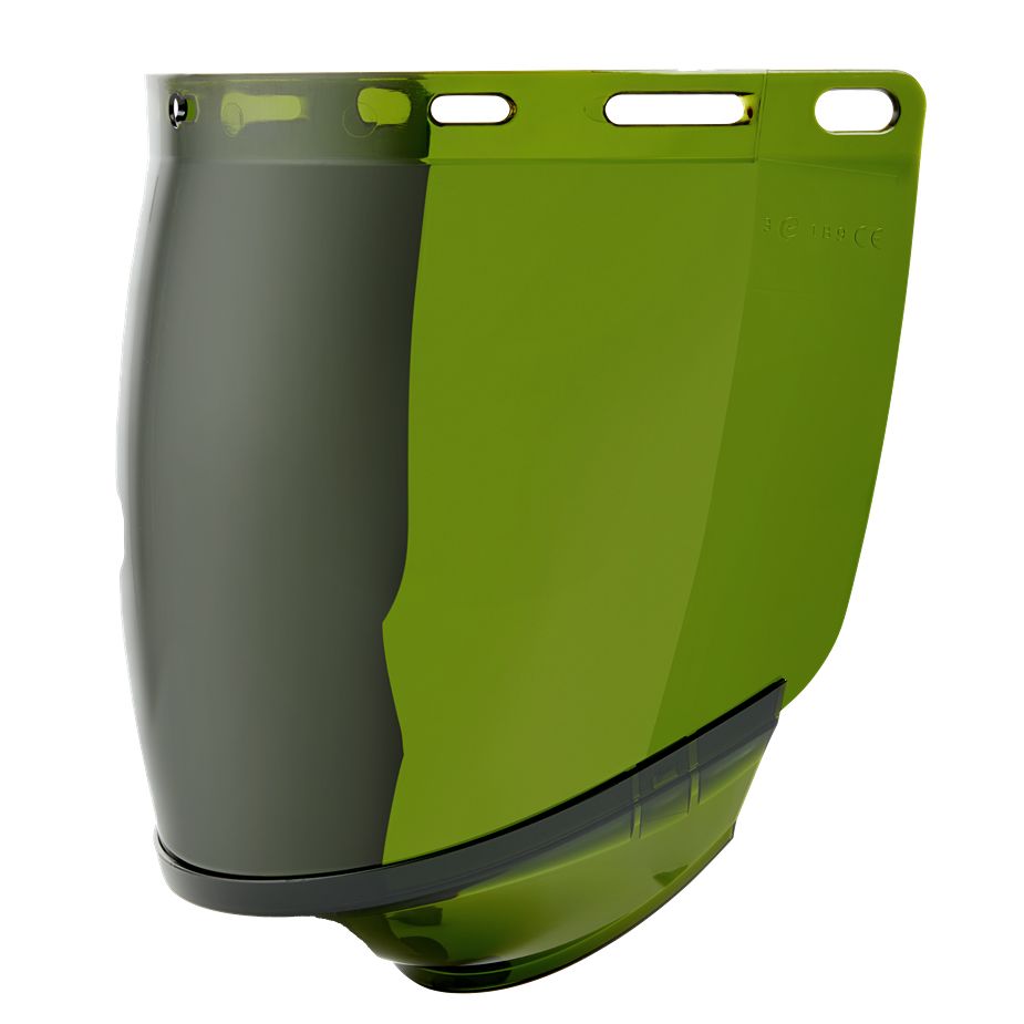 Riley Clear Polycarbonate Face Shield with Face Guard, Resistant To Chemical Splash, Impact Resistant