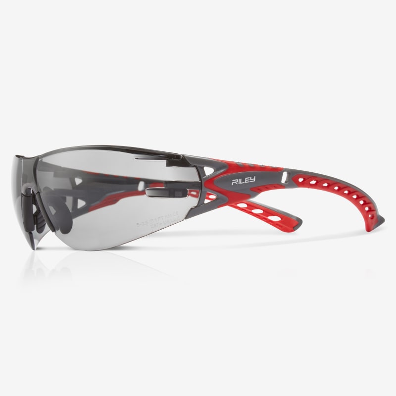 Riley STREAM EVO SMALL Safety Glasses, Moisture Resistant, Grey Polycarbonate Lens, Thermoplastic