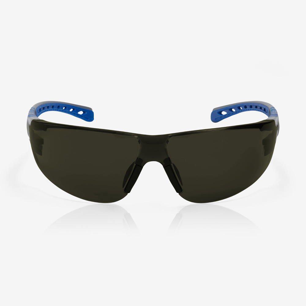 Riley STREAM EVO Safety Glasses, Anti-Mist, UV Protection, Black Polycarbonate Lens, Thermoplastic