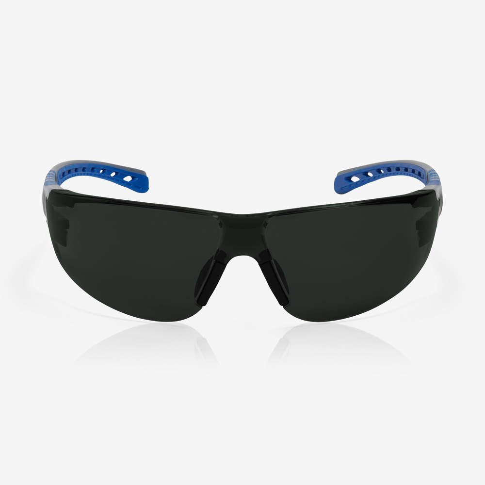 Riley STREAM EVO Safety Glasses, UV Protection, Anti-Mist, Black Polycarbonate Lens, Thermoplastic