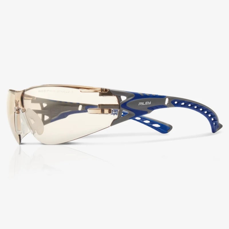 Riley STREAM EVO ECO Safety Glasses, Anti-Mist, UV Protection Polycarbonate Lens, Thermoplastic Elastomer