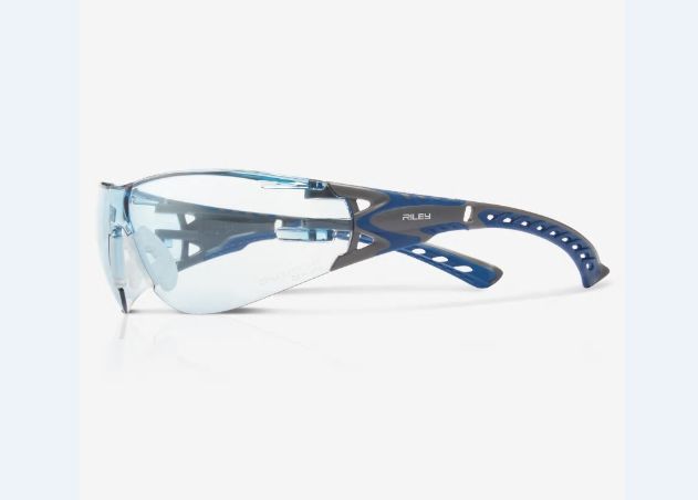 Riley STREAM EVO ECO Safety Glasses, UV Protection, Anti-Mist, Amber Polycarbonate Lens, Thermoplastic