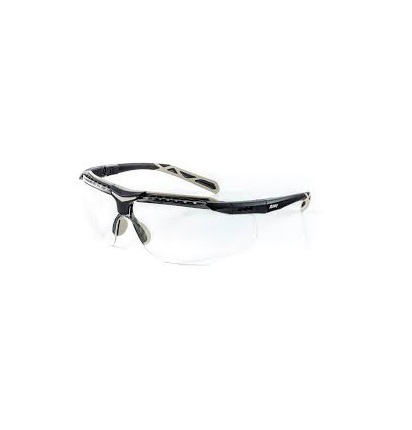Riley FLUX Safety Spectacles, Anti-Scratch, Impact Resistant, UV Resistant, Anti-Fog Coating, Moisture Resistant, Clear,
