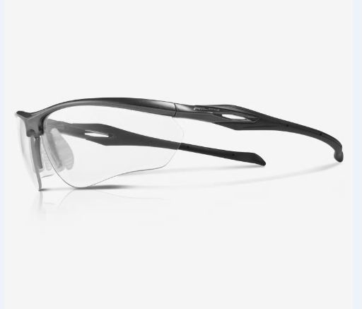 Riley CYPHER Safety Glasses, UV Protection, Anti-Mist, Grey Polycarbonate Lens, Thermoplastic Rubber, Polycarbonate