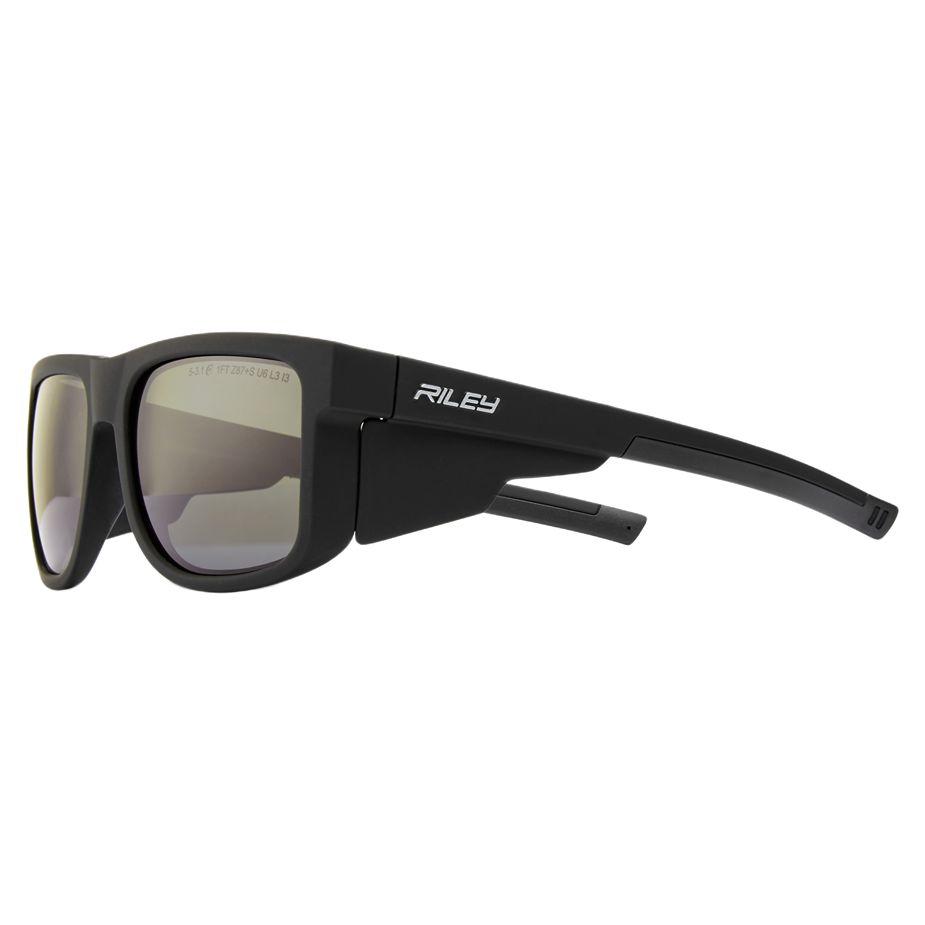 Riley Navigator Safety Glasses, Moisture Resistant, Polarised, Black Polycarbonate Lens, Polycarbonate
