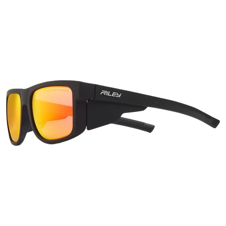 Riley Navigator Safety Glasses, Moisture Resistant, Black Polycarbonate Lens, Polycarbonate