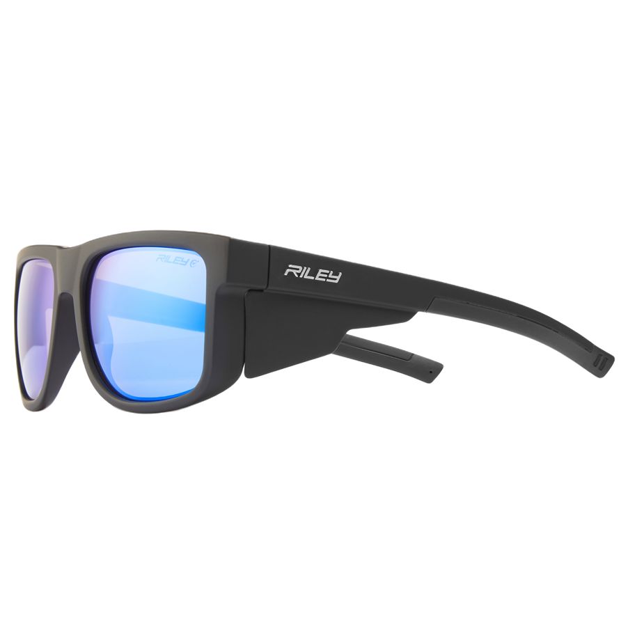 Riley Navigator Safety Glasses, Moisture Resistant, Black Polycarbonate Lens, Polycarbonate