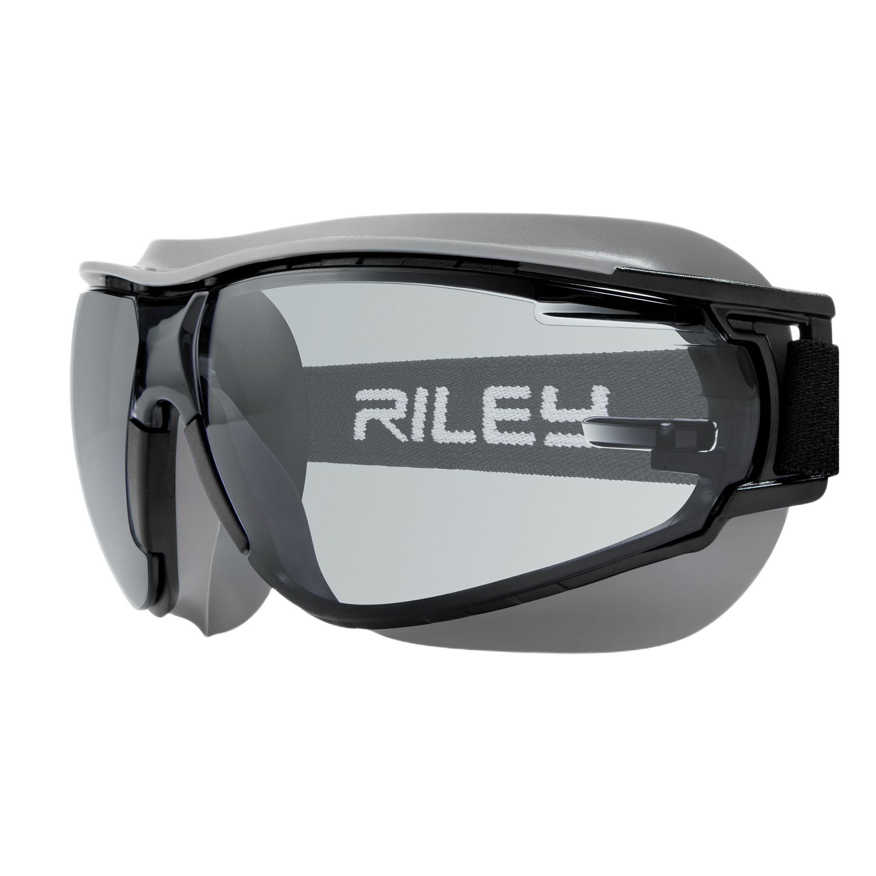 Riley Riley Sparta Safety Glasses, Grey Polycarbonate Lens, Thermoplastic Elastomer, Thermoplastic Tr90