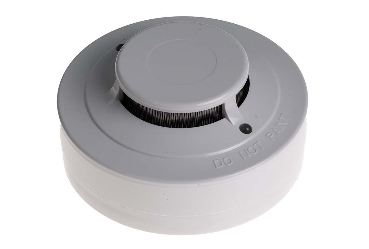 ABUS Security-Center Polycarbonate Flame Sensor Optical Smoke Detector, 12 V dc