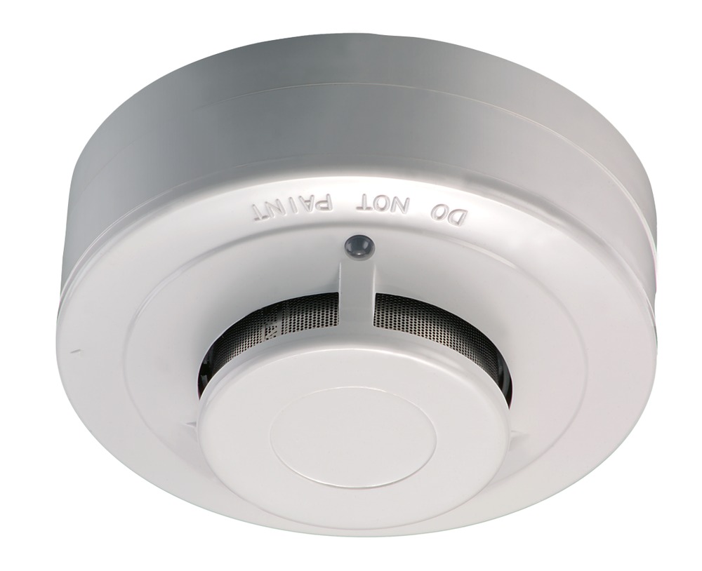 rm1000 ABUS Security-Center Polycarbonate Flame Sensor Optical Smoke Detector, 12 V dc