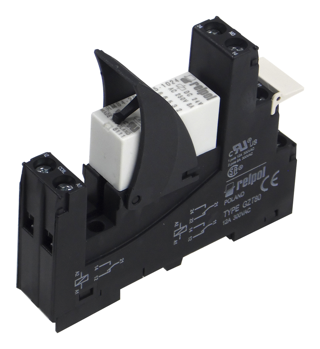 Relpol RM2 Series Interface Relay, DIN Rail, 24V Coil, SPDT