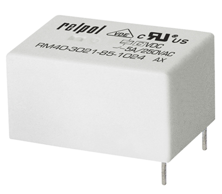 Relpol PCB Power Relay, 24V dc Coil, 5A Switching Current, SPDT