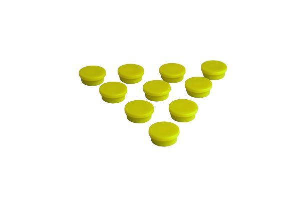 rm765y Eclipse Button Magnet 20 mm Self-Adhesive, 0.3 kg Pull 7 mm