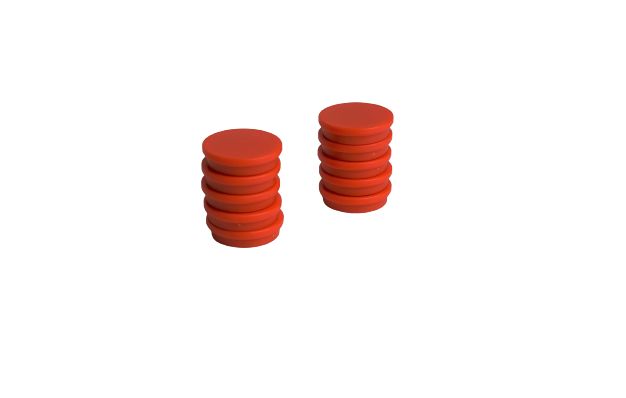 Eclipse Button Magnet 30 mm Self-Adhesive, 0.5 kg Pull 7 mm