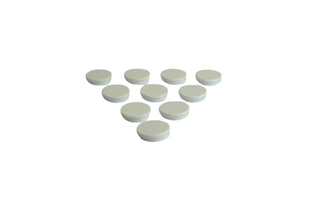 rm768w Eclipse Button Magnet 30 mm Self-Adhesive, 0.5 kg Pull 7 mm