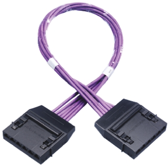HellermannTyton Connectivity RN06UC6 Cat6 RJ45 6 Port Cassette to Cassette Cable Assembly, UTP Shielding