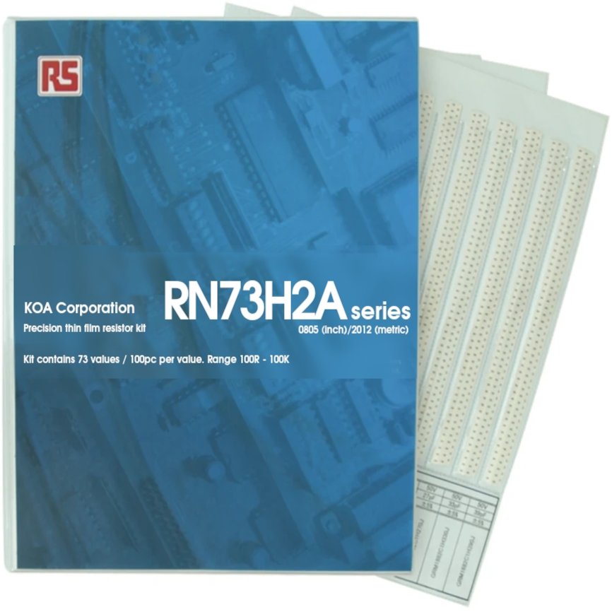 KOA, RN73H Thin Film, Surface Mount 73 Resistor Kit 7300, 100 Ω → 100 kΩ