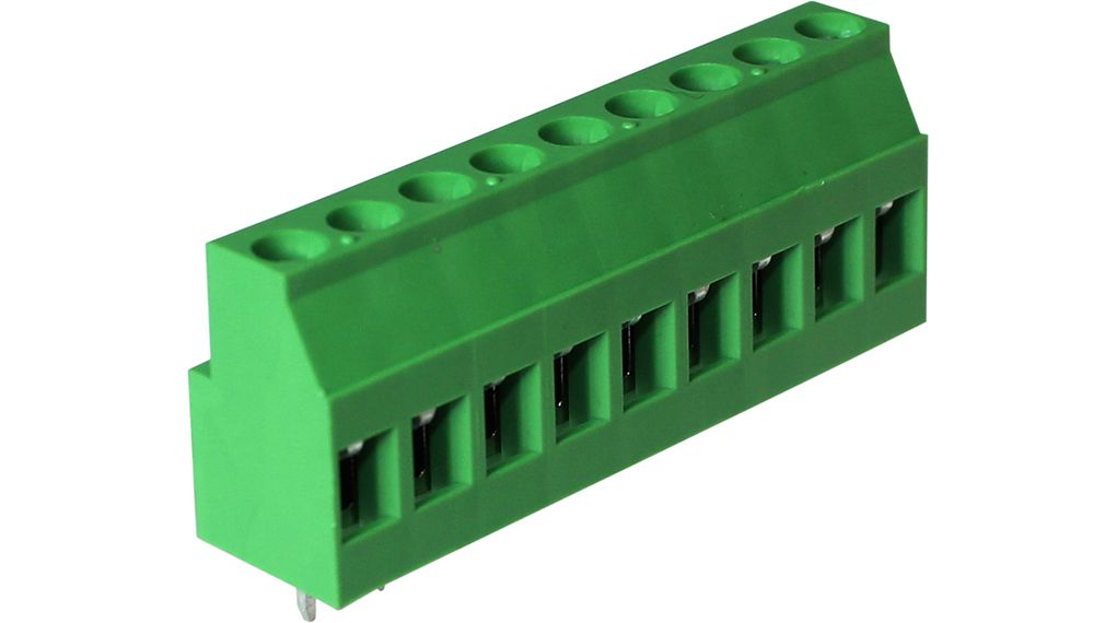 RND RND 205 Series PCB Terminal Block, 9-Contact, 5.08 mm Pitch, Through Hole, 1 Row