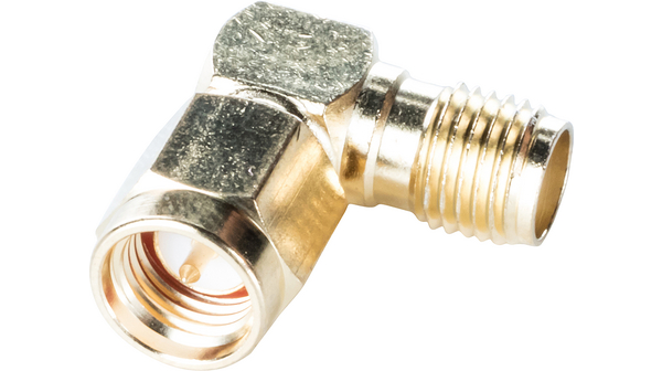 RND Right Angle 50 Ω Adapter 12.4GHz Male Female