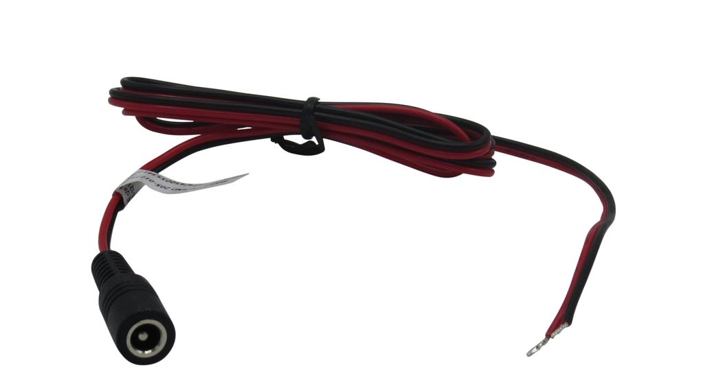 RND Straight to Bare End Cable, 5 m Red, Black Polyvinyl Chloride RND 205