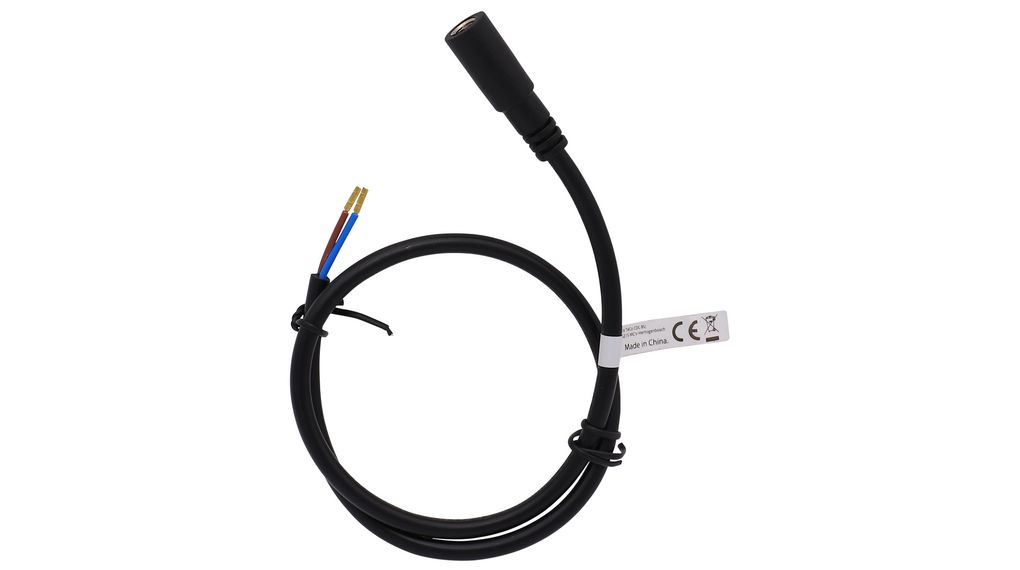 RND Straight to Bare End Cable, 5 m Black Polyvinyl Chloride RND 205