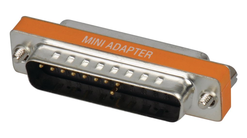 RND RND 205 25 Way Straight 2.77 mm Pitch Solder D-Sub Connector, with Screw Lock Male/Female
