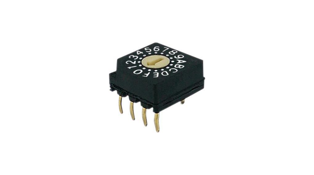 RND Flush Rotary Coded DIP Switch Through Hole PCB Terminal