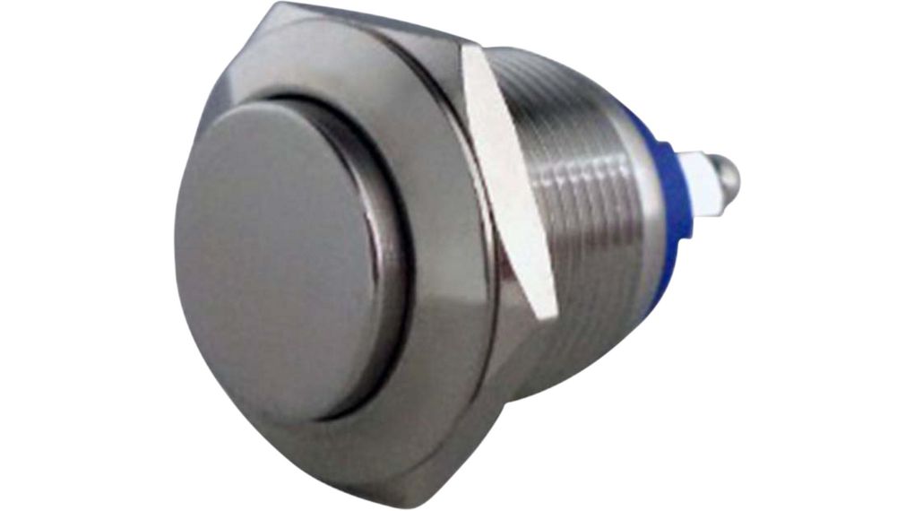 RND RND 210 Series Push Button Switch, On-Off, Panel, 19 mm Cutout, 1 NO, IP65, 36 V dc