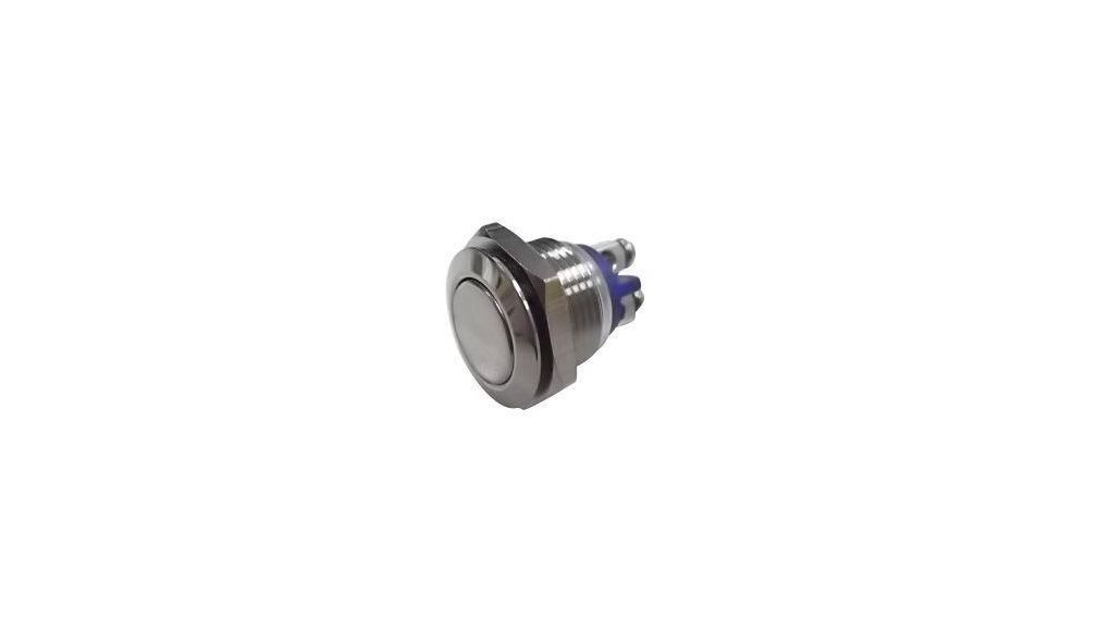 RND RND 210 Series Push Button Switch, Momentary, Panel, 16 mm Cutout, 1 NO, IP65, 36 V dc