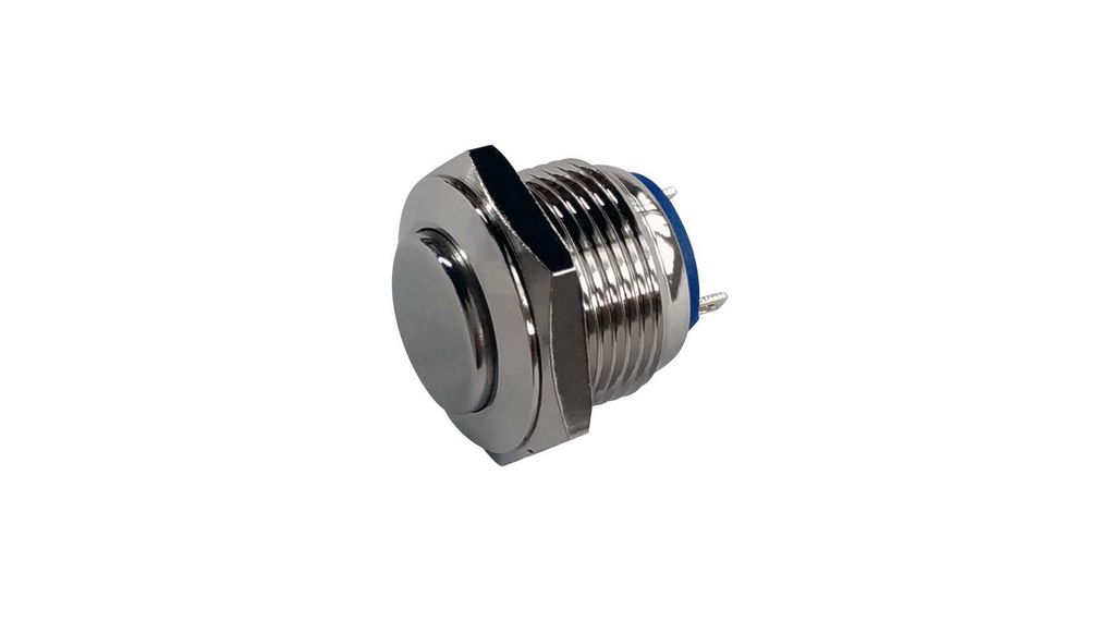 RND RND 210 Series Push Button Switch, Momentary, Panel, 16 mm Cutout, 1 NO, IP65, 36 V dc