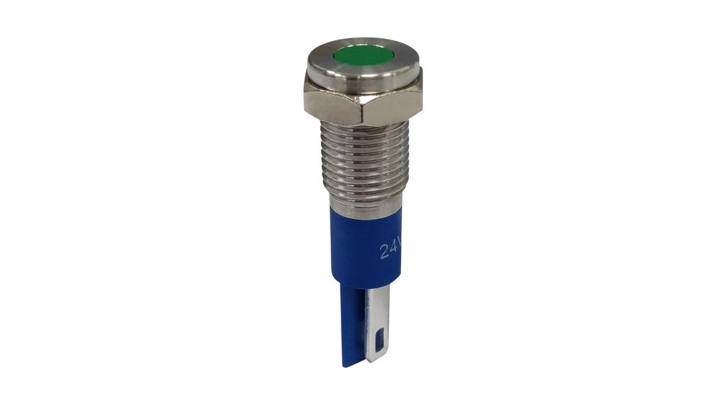 RND RND 210 Series Panel Mount Indicator, Solder Tab Termination 24V, 8 mm