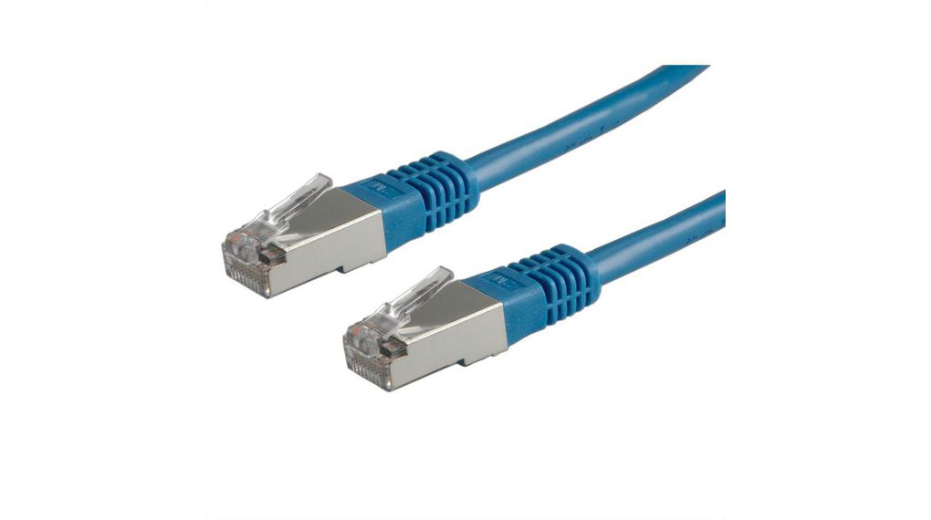 RND RND 765, 10 m Cat6 Ethernet Cable, Blue RJ45, Straight to Male Straight Male, SF/UTP Polyvinyl Chloride Sheath