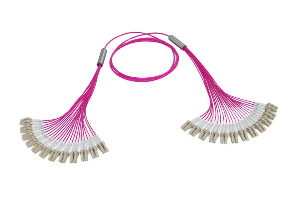 HellermannTyton Connectivity OM4 Cable Fibre Optic Cable Low Smoke Zero Halogen, Magenta, 60 m