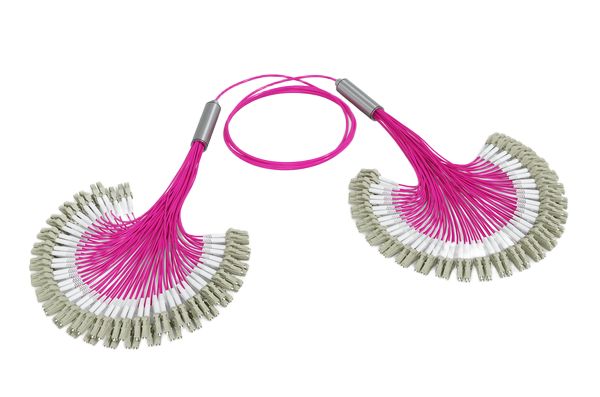 HellermannTyton Connectivity OM4 Cable Fibre Optic Cable, Magenta, 10 m
