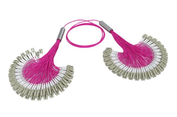 HellermannTyton Connectivity OM4 Cable Fibre Optic Cable, Magenta, 10 m