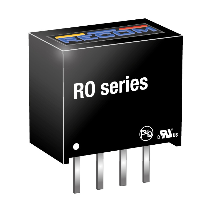ro-0524s Recom RO DC/DC Converter, 24V dc/ 42 mA, 5V dc Input, 4.5V Input 1 W, Through Hole, 85 °C Max Temp -40 °C Min Temp,