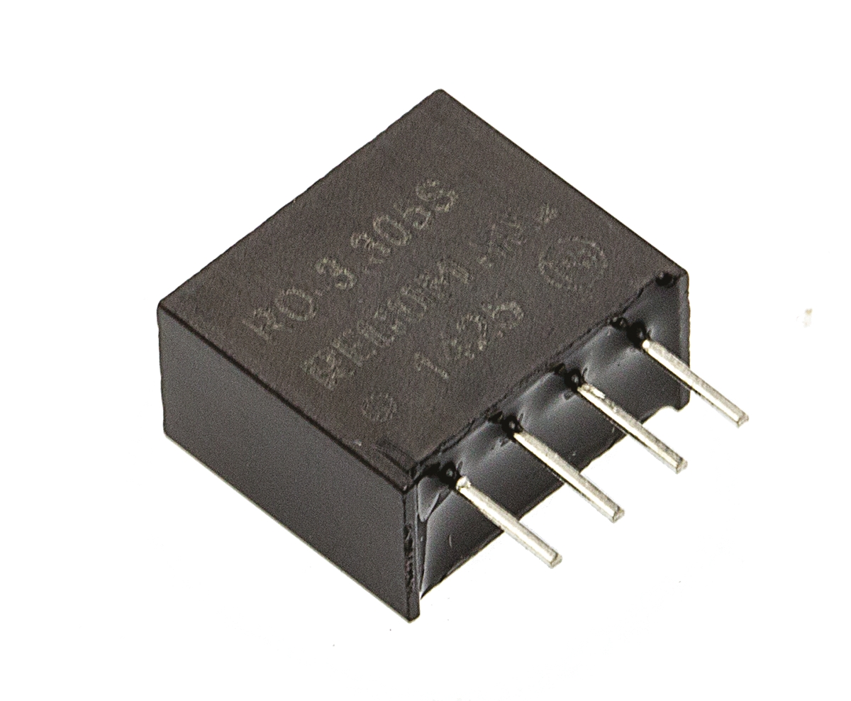 Recom RO DC/DC Converter, 5V dc/ 200 mA, 3.3V dc Input, 0V Input 1 W, Through Hole, 85 °C Max Temp -40 °C Min Temp,