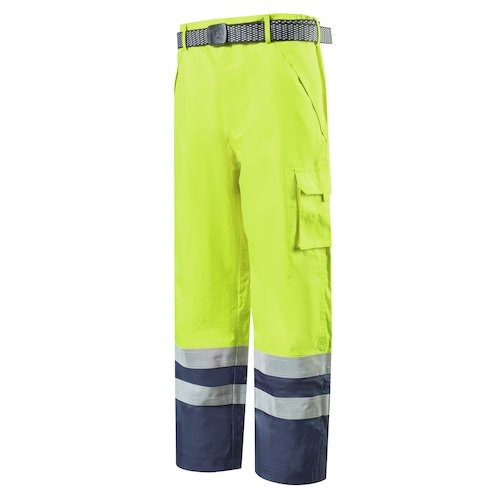 Roots RO1537 Hi Vis Trouser Navy, Yellow