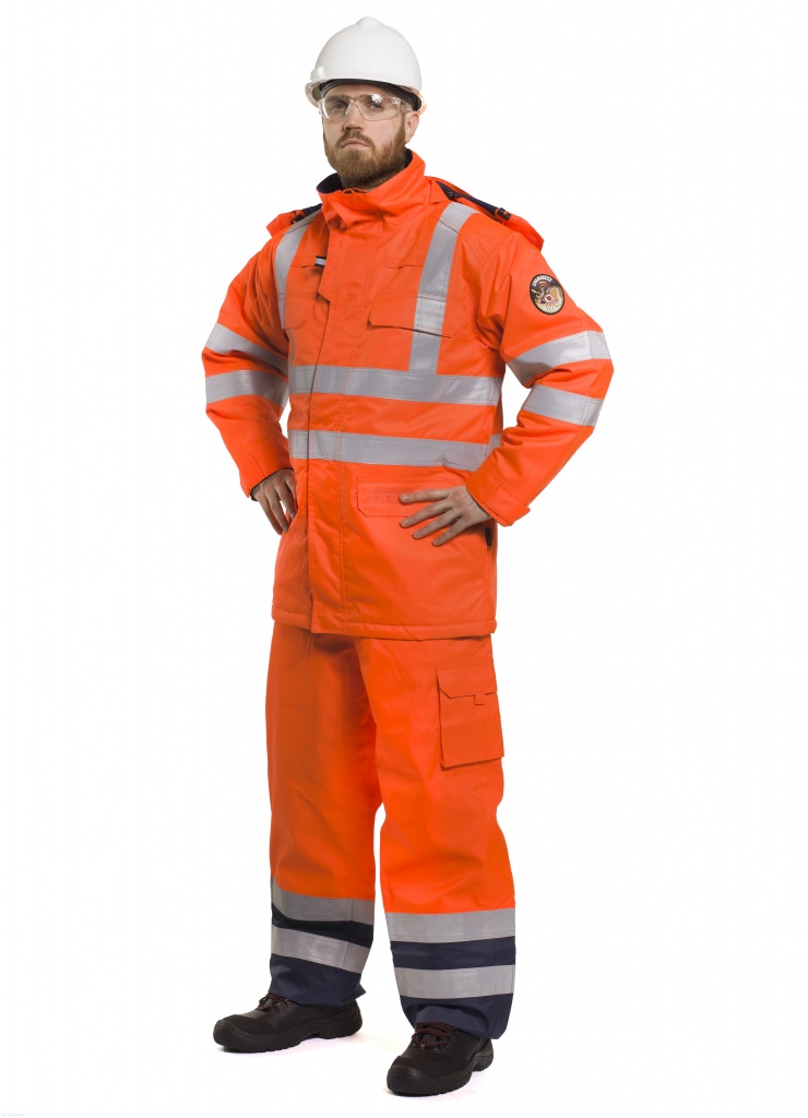 Roots RO4517 Orange Unisex Hi Vis Parka, 3XL