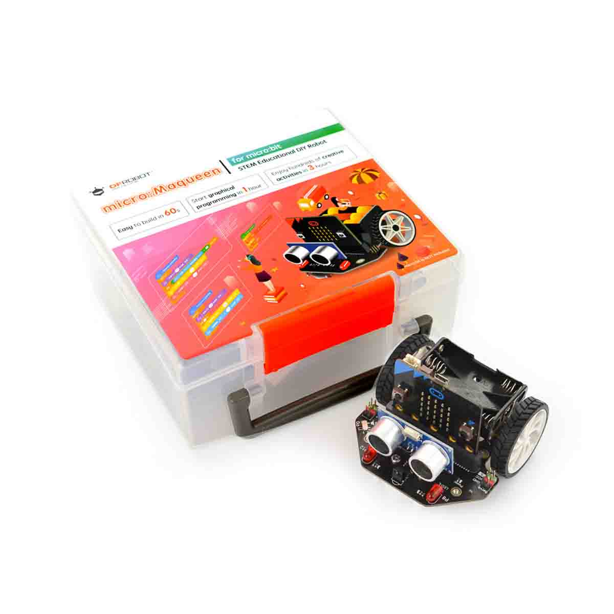 rob0148-en DFRobot ROB0148-EN BBC Micro:bit Add-on Micro Maqueen Lite Educational Robot